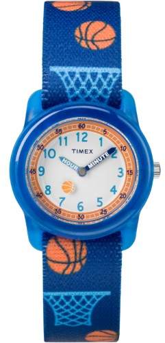 Boys Time Machines Blue Basketball Watch, Elastic Fabric Strap