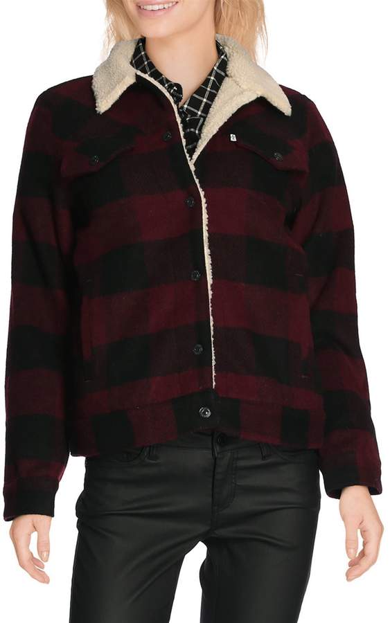 Sherpa trucker - Mantel - bordeauxrot