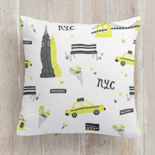 New York Square Pillow