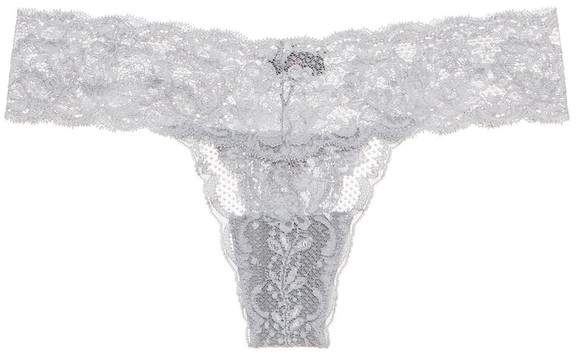 | Exclusive Never Say Never Cutie Lace Thong | Gray