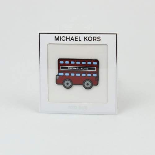 Michael Kors Womens Red Bus Stick On Patch Leather Stickers - RED MULTI - STYLE