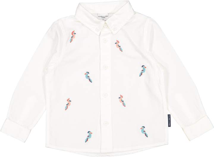 Polarn O. Pyret Boys Linen Parrot Shirt