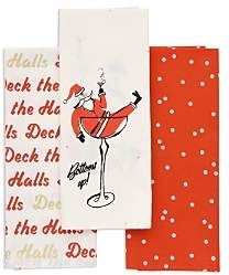 Jolly Santa Kitchen Towels, Set of 3