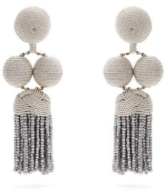 REBECCA DE RAVENEL Elle drop clip-on earrings