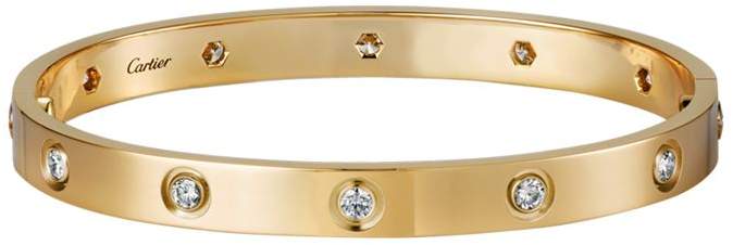 Yellow Gold Diamond Love Bracelet