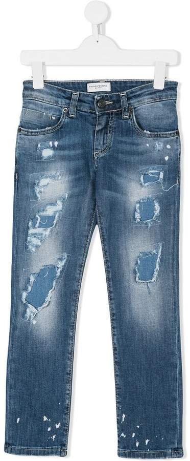 Paolo Pecora Kids distressed jeans