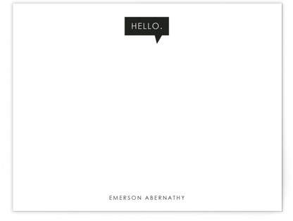 Conversation Starter Personalized Stationery
