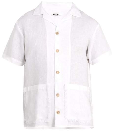 HECHO Patch-pocket linen shirt
