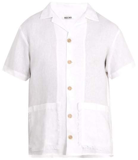 HECHO Patch-pocket linen shirt