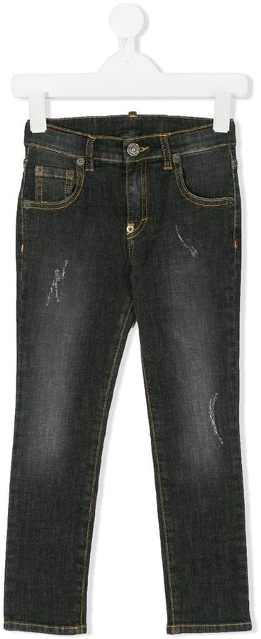 Douuod Kids distressed detail jeans