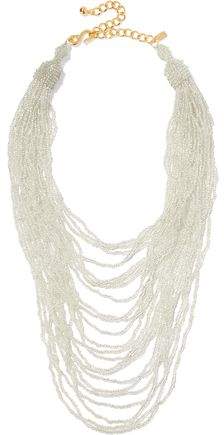 Gold-Tone Beaded Necklace