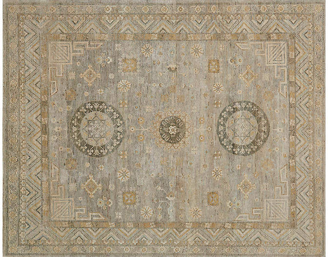 Leonora Hand-Knotted Rug - Tan - 6'x9'