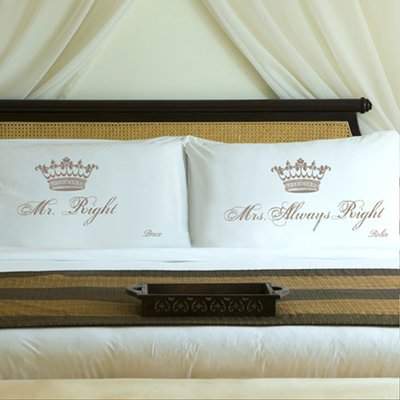 Wayfair Personalized Married Pillowcase