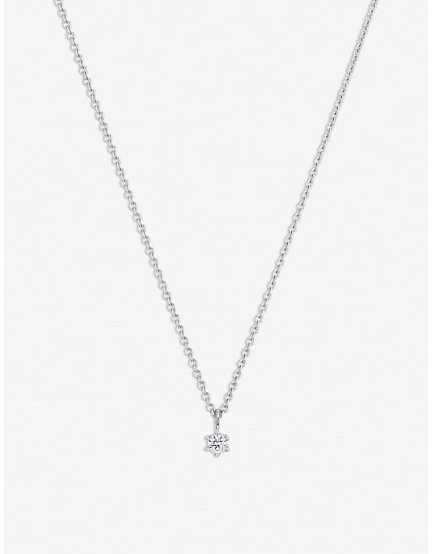 BUCHERER JEWELLERY Collitaire Heaven anchor 18ct white gold and diamond necklace