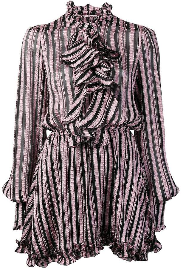 Redemption striped ruffle dress