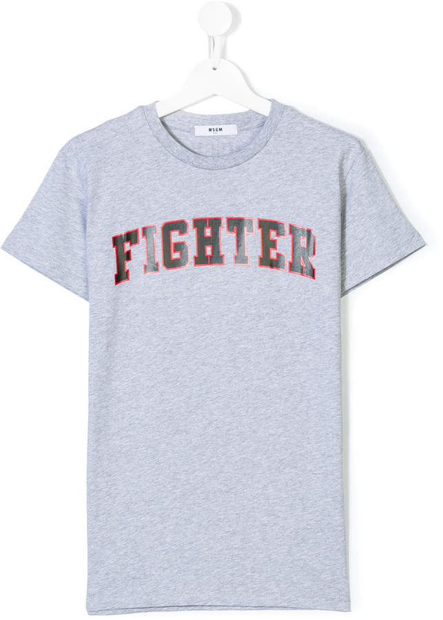 T-Shirt mit Fighter-Print