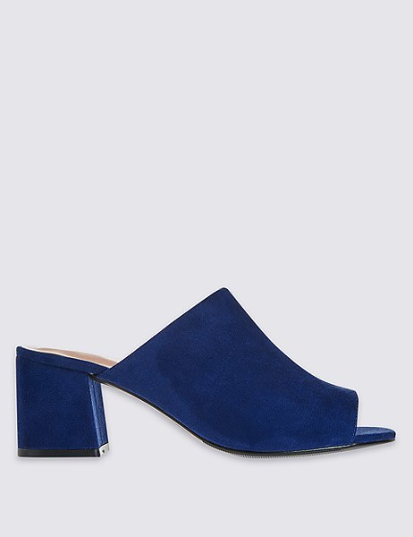 Block Heel Mule Shoes with Insolia®