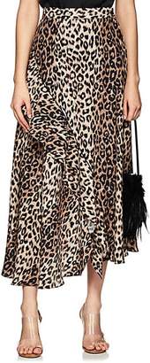Barneys New York Women's Leopard-Print Silk Matte Satin Skirt Barneys New York Women's Leopard-Print Silk Matte Satin Skirt