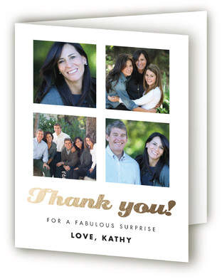 Fab 50 Adult Birthday Party Thank You Cards