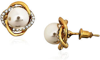 Fashionvictime Ohrringe Ohrringe Damen - Vergoldet Modeschmuck - Perlen, Kristall