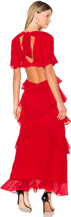 Marisa Maxi Dress in Red