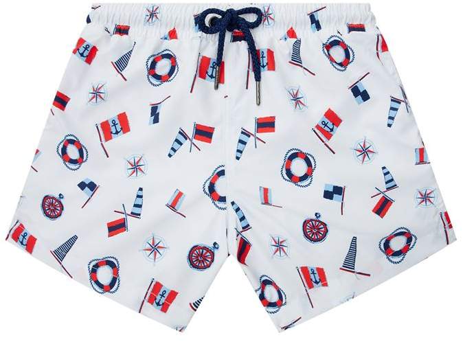 Sunuva Lifeguard Print Swim Shorts