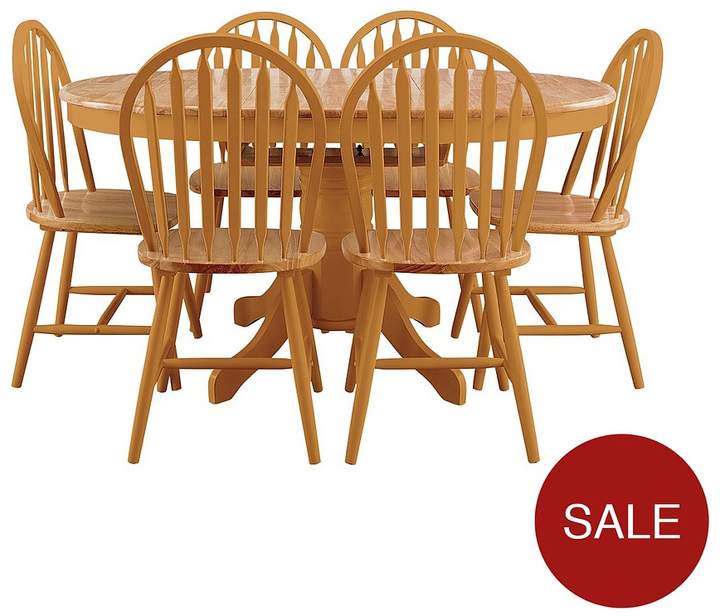 Kentucky 107-150 Cm Extending Dining Table + 6 Chairs
