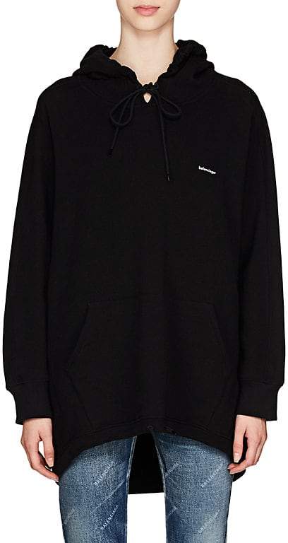 Women's Logo Cotton-Blend Fleece Cocoon Hoodie