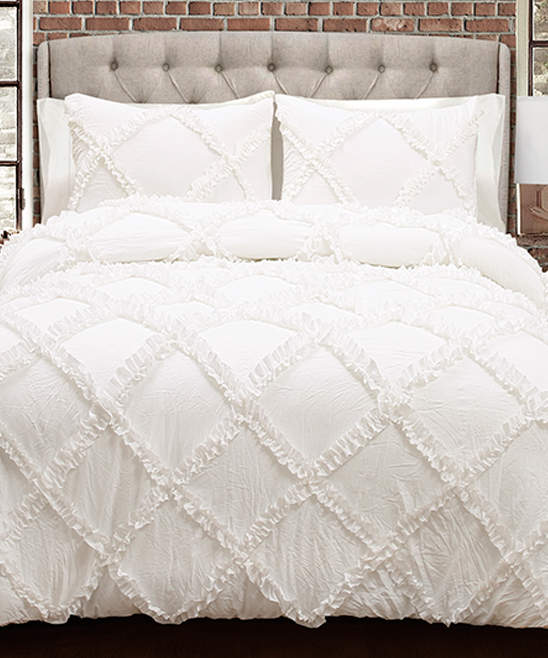 White Marilyn Comforter Set