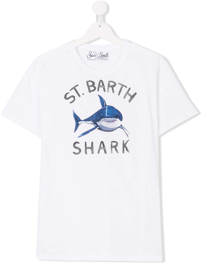 Buy Mc2 Saint Barth Kids shark print T-shirt!