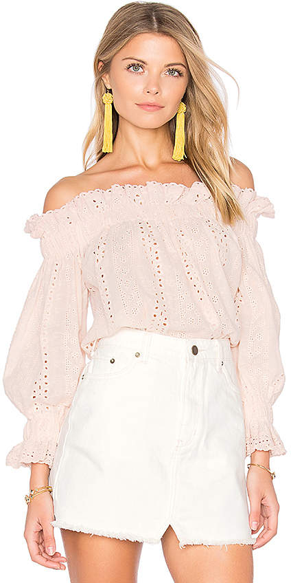 Off the Shoulder Top in Blush