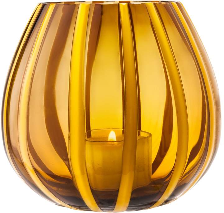 The Merchant Of Venice Murano Glass Lantern Candle, Yellow