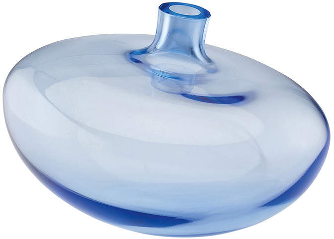 Swinging Vase, 14 cm, mit­ter­nachts­blau / klar