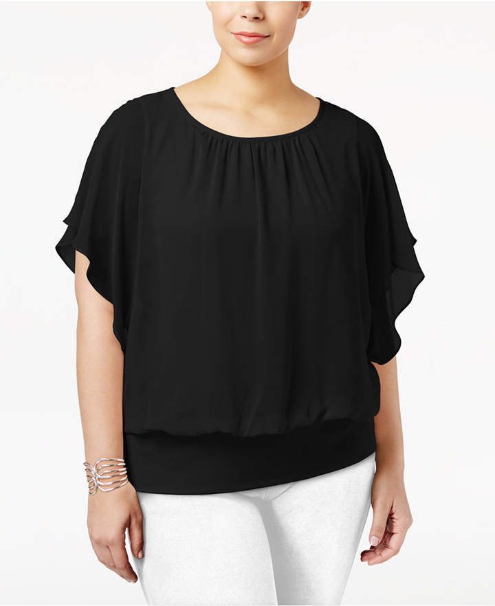 Plus Size Banded-Bottom Top, Created for Macy's
