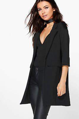 Damen Petite Liz Boyfriend-Blazer mit Tasche und umgeschlagenen Ärmeln in