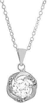 Fashionvictime Kettenanhänger Anhänger Damen - Versilbert Modeschmuck - Zirkonia