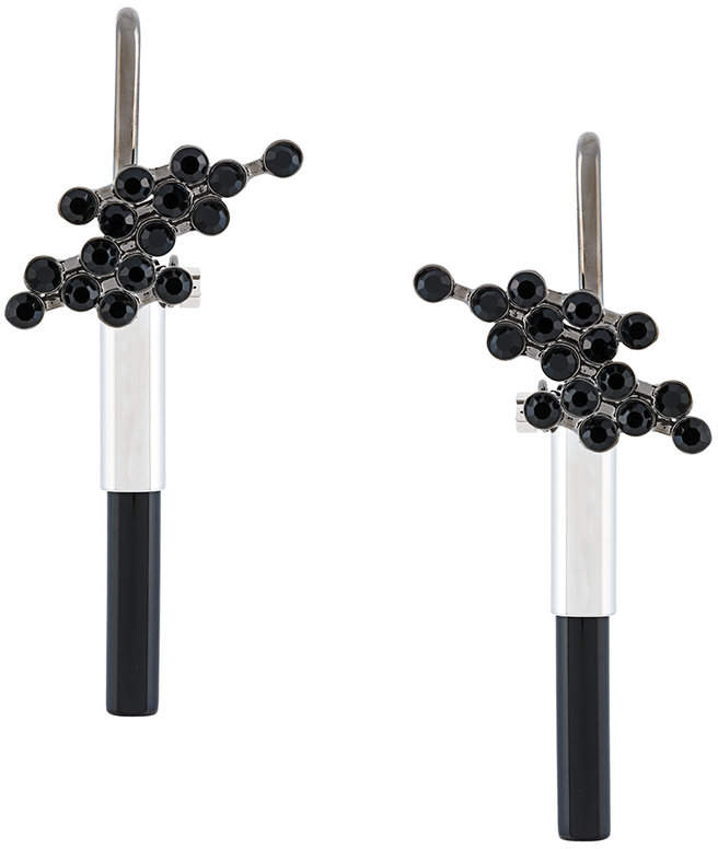 Hängeohrringe mit Kristallen