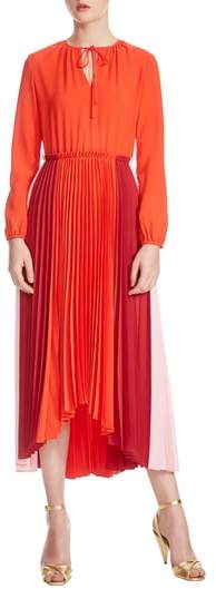 Reona High/Low Pleated Dress