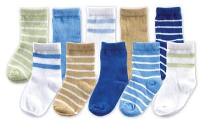 BabyVision® Luvable Friends® Size 0-6M 10-Pack Boys Sock Gift Set