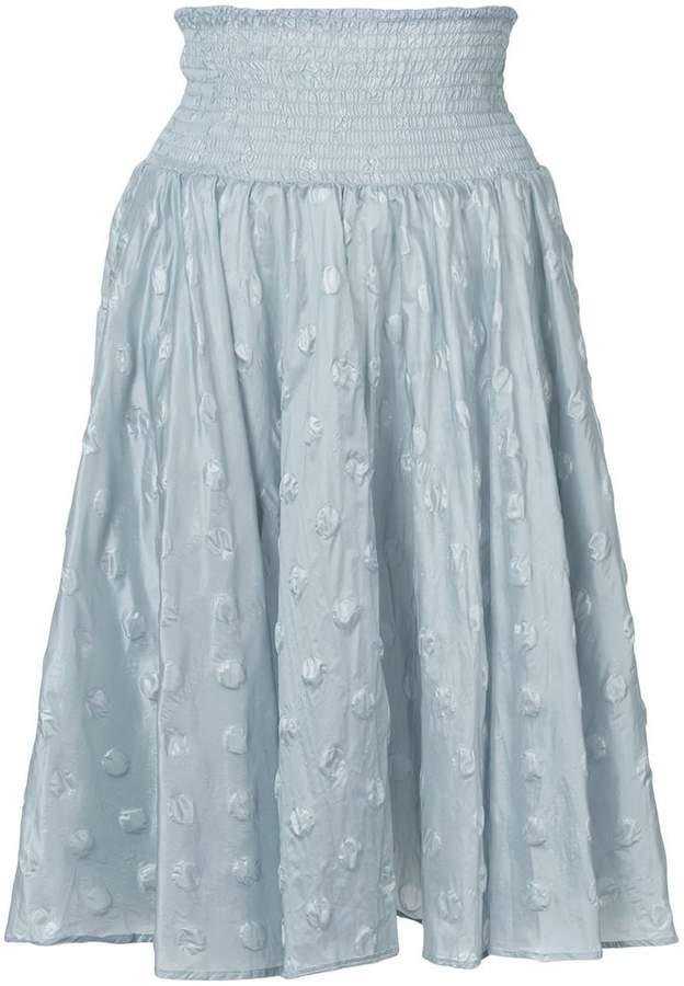 woven spotted skirt