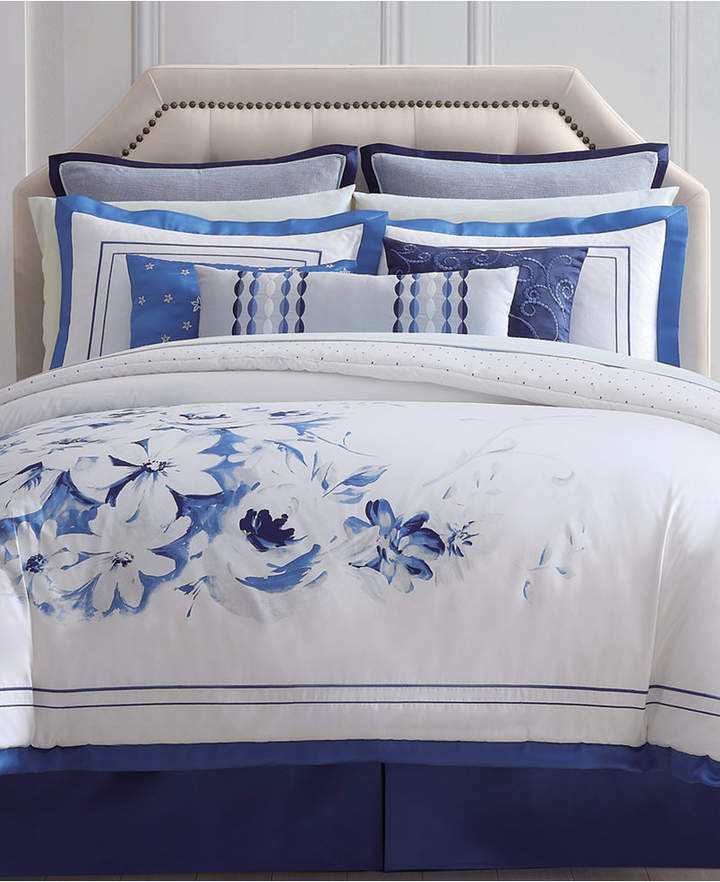 Alfresco Cotton Reversible 4-Pc. Floral California King Duvet Cover Set Bedding