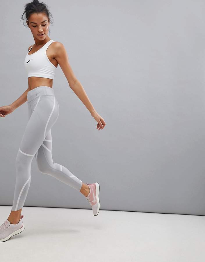 Nike Running – Power Epic Luxe – Graue Leggings