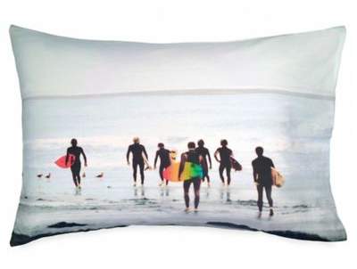 Hang Ten Ombre Hibiscus Surfers Standard Pillowcase in Grey