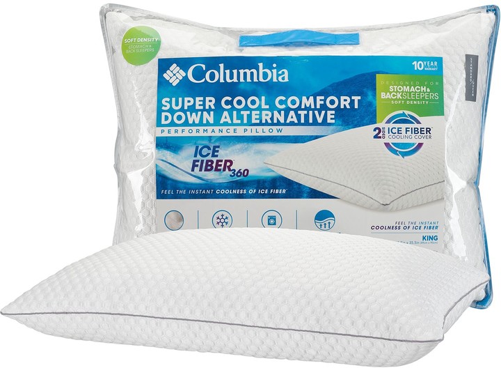 Ice Fiber Super Cool Comfort Down Alternative Pillow