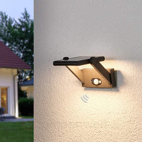 Solarbetriebene LED-Außenwandlampe Valerian