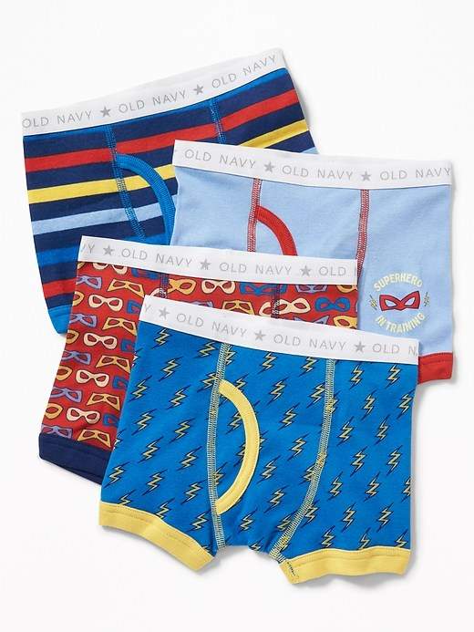 Printed Boxer-Briefs 4-Pack for Toddler Boys