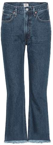 High-Waist Cropped Jeans Estella