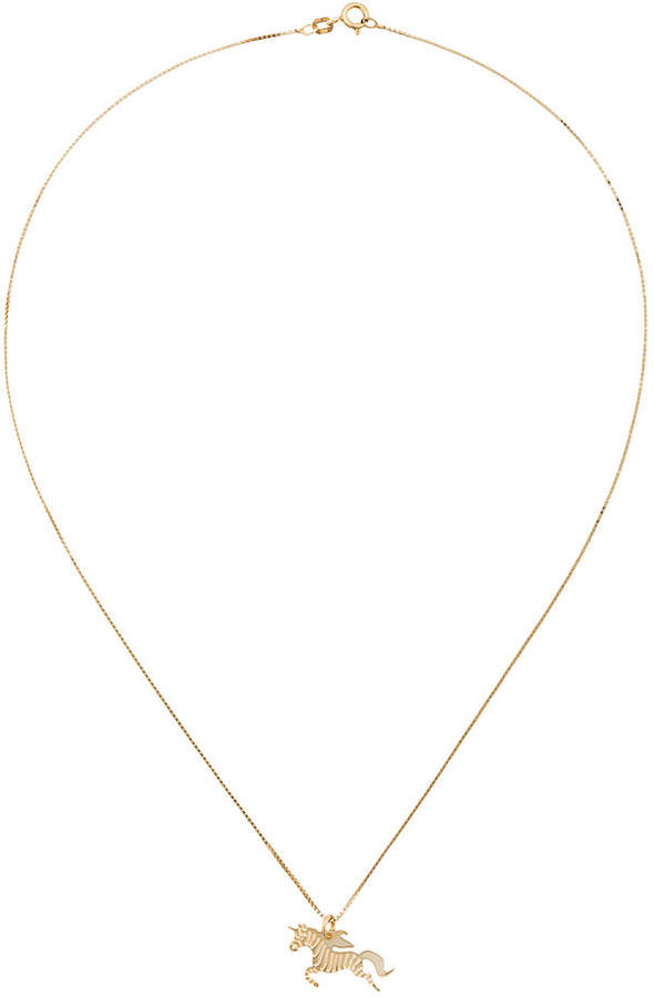 Malaika Raiss 24kt 'Zebracorn' Goldhalskette