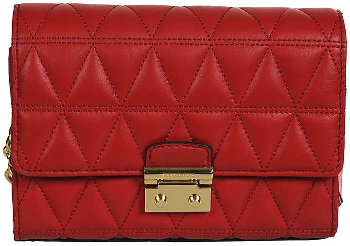 Michael Kors Quilted Shoulder Bag - RED - STYLE