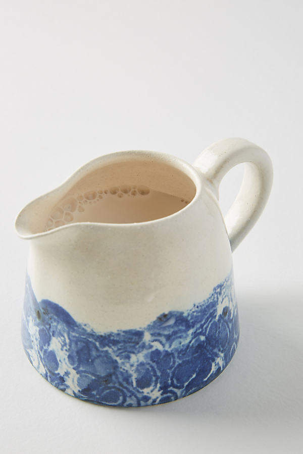 Marmoriertes Milchkännchen - Blue Motif